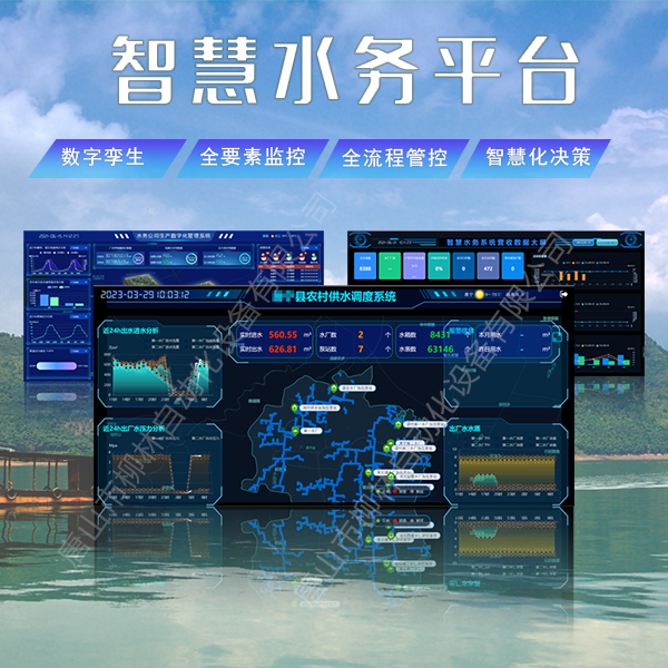 柳林智慧水務平臺界面